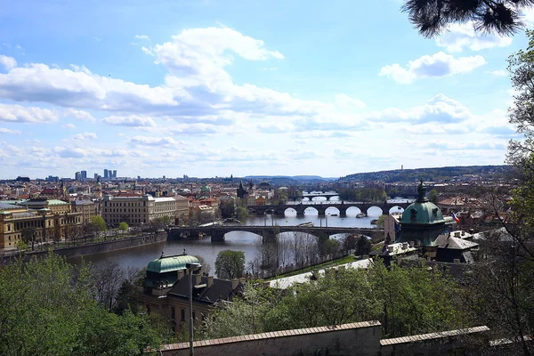 Piękny Antyczny Architektura Miasta Praga Republika Czeska — Zdjęcie stockowe