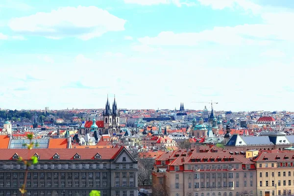 Piękny Antyczny Architektura Miasta Praga Republika Czeska — Zdjęcie stockowe