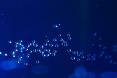 mavi su kabarcıkları arka plan, soyut taze yaz desen