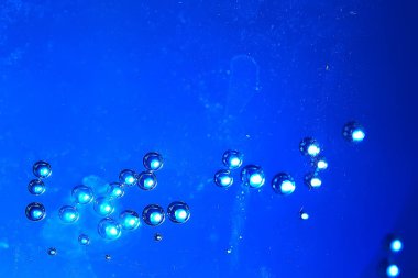 mavi su kabarcıkları arka plan, soyut taze yaz desen