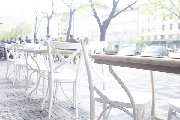 Uteservering Paris Frankrike Sommaren Måltid Utomhus — Stockfoto