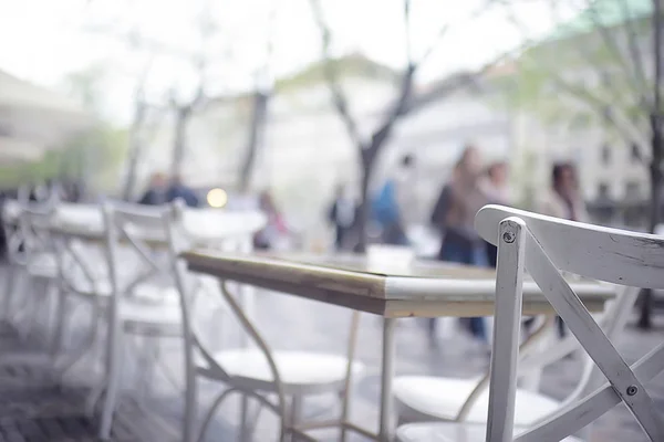 Відкритий Кафе Парижі Влітку Їжею Відкритому Повітрі — стокове фото