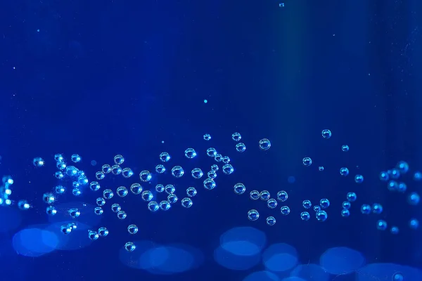 Blue Water Bubbles Background Abstract Fresh Summer Pattern — Stock Photo, Image