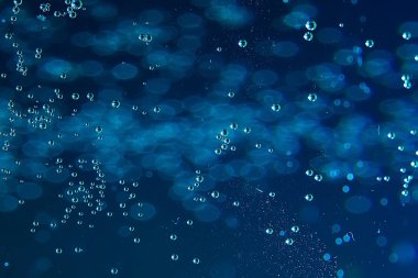 mavi su kabarcıkları arka plan, soyut taze yaz desen