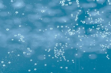 mavi su kabarcıkları arka plan, soyut taze yaz desen