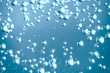mavi su kabarcıkları arka plan, soyut taze yaz desen