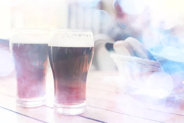 Mok Van Donker Bier Het Binnenland Van Pub Pint Bier — Stockfoto