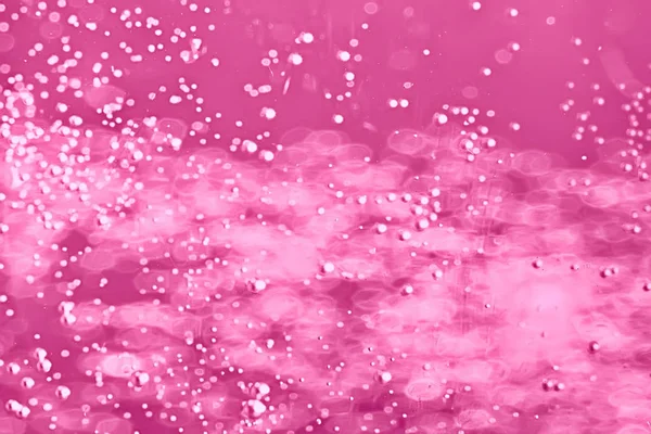 Roze Water Belletjes Achtergrond Abstract Frisse Zomer Patroon — Stockfoto