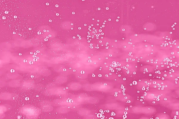 Rosa Vatten Bubblor Bakgrund Abstrakt Färsk Sommar Mönster — Stockfoto