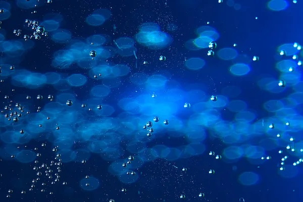 Blue Water Bubbles Background Abstract Fresh Summer Pattern — Stock Photo, Image