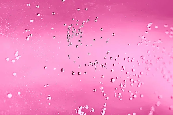 Roze Water Belletjes Achtergrond Abstract Frisse Zomer Patroon — Stockfoto