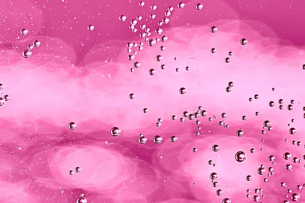 pink water bubbles background, abstract fresh summer pattern