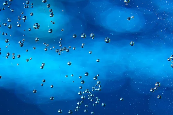 Μπλε Φόντο Φυσαλίδες Νερού Αφηρημένη Φαντασία Φρέσκιες Καλοκαιρινές — Φωτογραφία Αρχείου