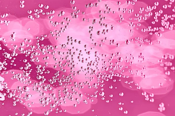 Roze Water Belletjes Achtergrond Abstract Frisse Zomer Patroon — Stockfoto