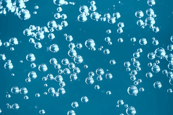 蓝色水气泡背景 抽象新鲜夏季模式 — 图库照片