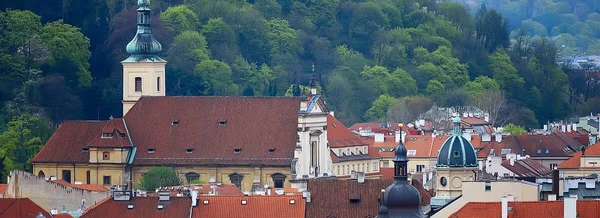 Панорама Пражского Замка Античная Архитектура Чехия — стоковое фото