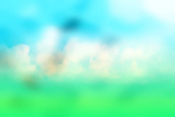 Трава Небо Хмари Розмиті Фон Красивий Абстрактний Дизайн — стокове фото