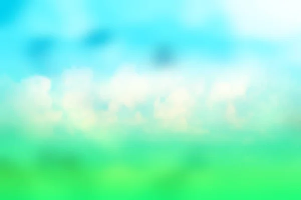 Grass Sky Clouds Blurred Background Beautiful Abstract Design — Stock Photo, Image