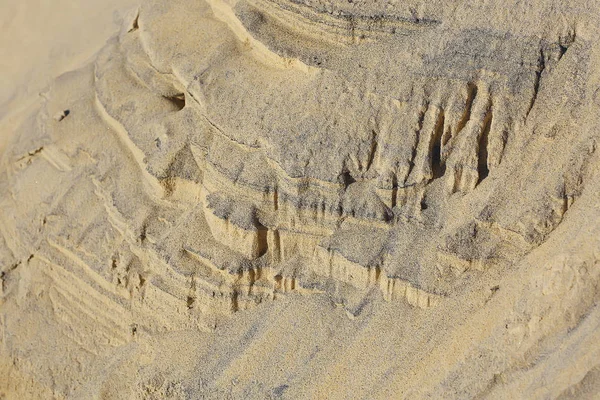 Texture Sand Corrosion Sand Dunes Mountains Sand Avalanche — Stock Photo, Image