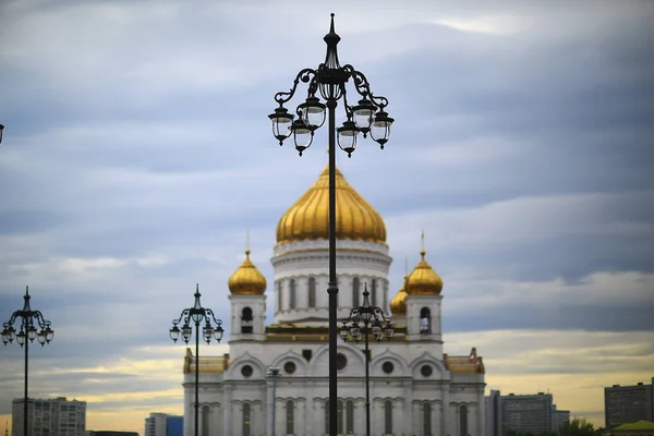 Antieke Kerk Moskou Orthodoxie Het Platform — Stockfoto