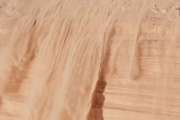 texture of sand corrosion , sand dunes, mountains, sand avalanche