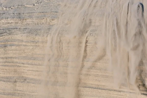 Textury Písku Koroze Písečných Dun Hor Písečná Lavina — Stock fotografie