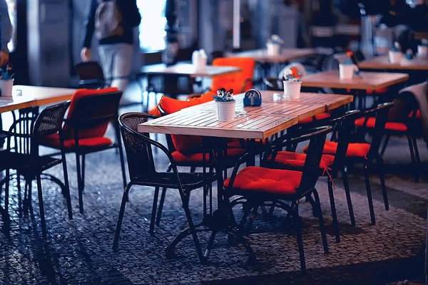 Відкритий Кафе Парижі Влітку Їжею Відкритому Повітрі — стокове фото