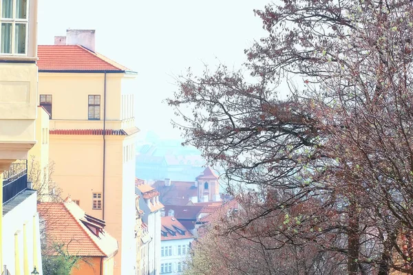 Architecture Antique Rue Prague République Tchèque — Photo