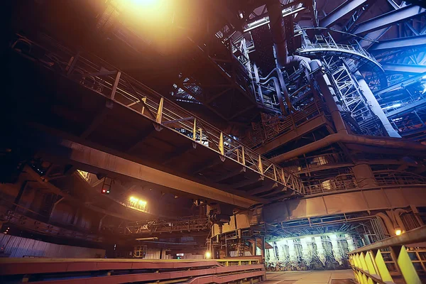 Producción Metalúrgica Instalaciones Fabricación Taller Planta Alto Horno Industria Pesada — Foto de Stock