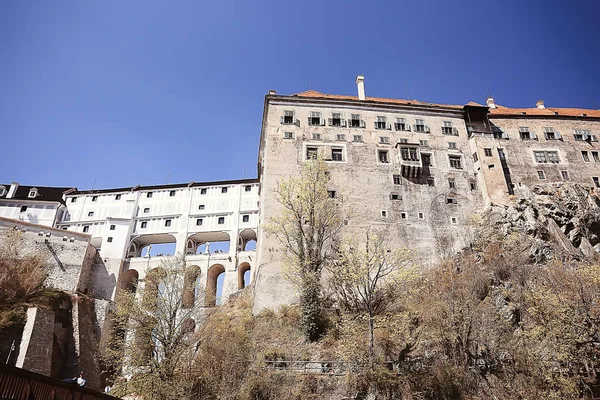 Panoramisch Uitzicht Van Tsjechische Stad Van Krumlov — Stockfoto