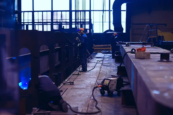 冶金生産 製造施設 重工業 エンジニア リング 製鋼でのワーク ショップ — ストック写真