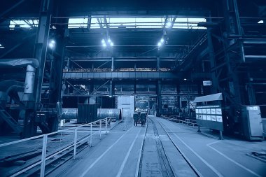 Metalurji üretim, atölye bitki, yüksek fırın, ağır sanayi, mühendislik, çelik üretim tesislerinde, üretim