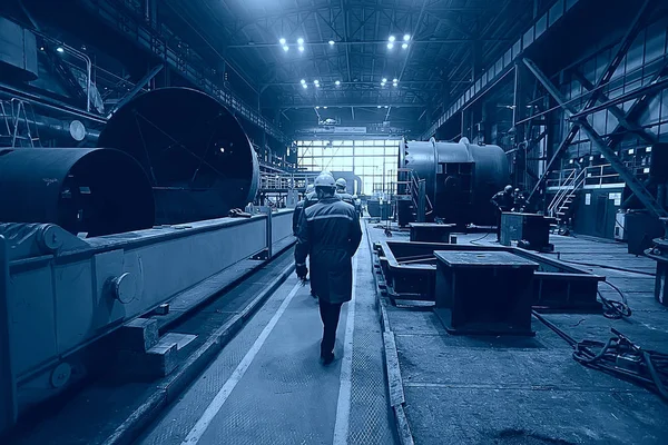 Μεταλλουργική Παραγωγή Κατασκευή Χώρων Εργαστηρίου Στο Εργοστάσιο Αέριο Υψικαμίνου Βαριάς — Φωτογραφία Αρχείου