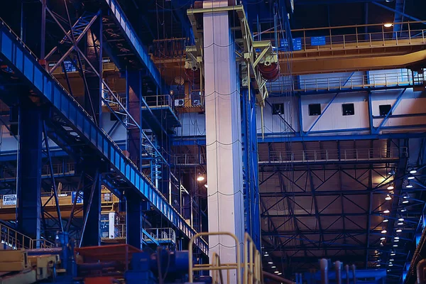 Producción Metalúrgica Instalaciones Fabricación Taller Planta Alto Horno Industria Pesada —  Fotos de Stock