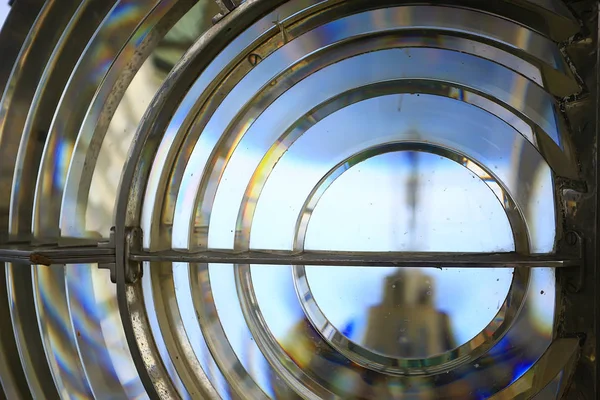 Lámpara Del Faro Lámpara Cristal Grande Faro Del Mar Fuente —  Fotos de Stock