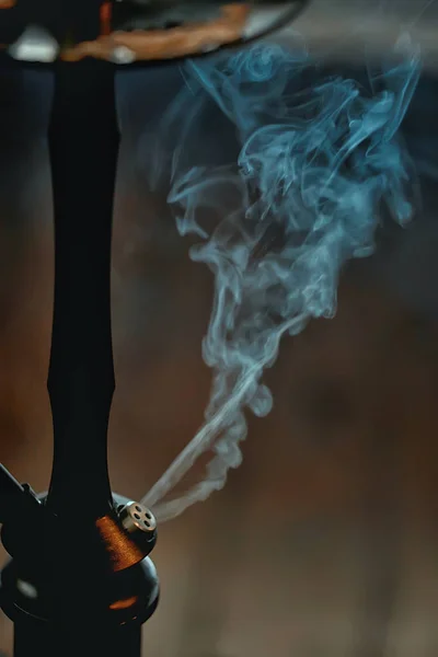 Detalhes Fumaça Narguilé Conceito Tabagismo Oriente — Fotografia de Stock