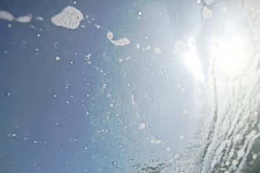 Hava kabarcıkları soyut sualtı doku 