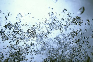 Hava kabarcıkları soyut sualtı doku 