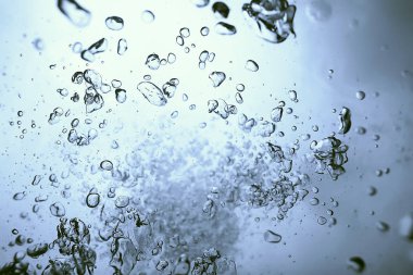 Hava kabarcıkları soyut sualtı doku 