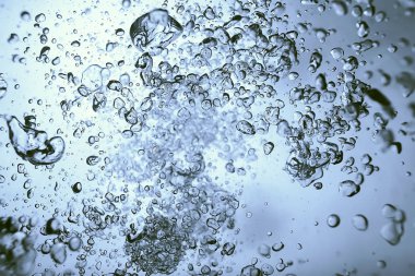 Hava kabarcıkları soyut sualtı doku 