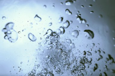 Hava kabarcıkları soyut sualtı doku 