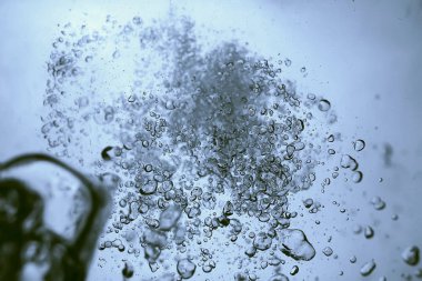 Hava kabarcıkları soyut sualtı doku 