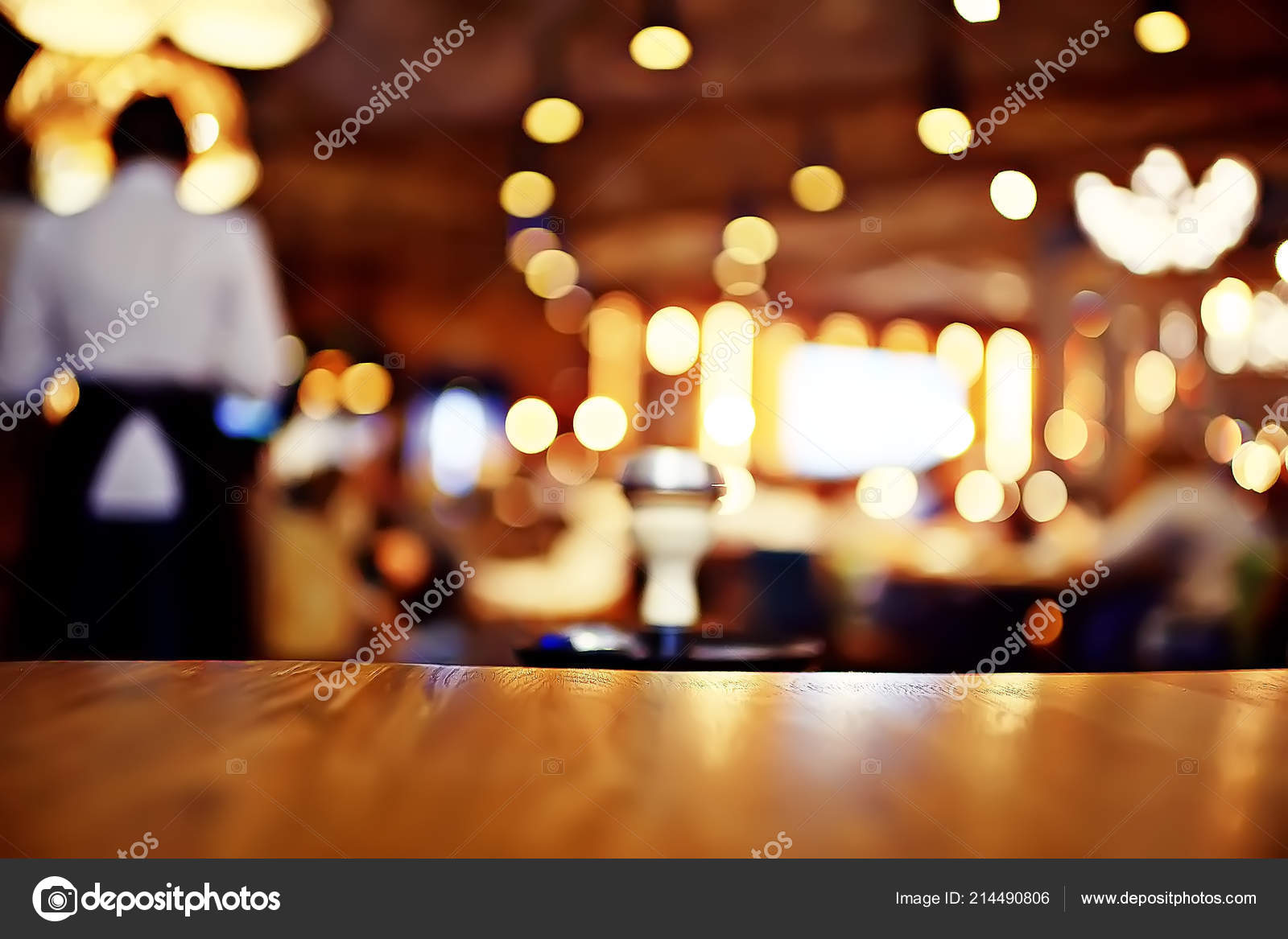 Blurred Background Restaurant Interior Serving Details Blurred Bokeh  Background Concept Stock Photo by ©xload 214490806