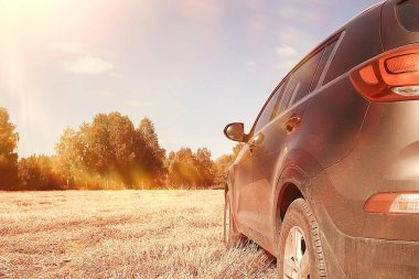 Araba sonbahar / auto sonbahar peyzaj, sonbahar araba gezisi