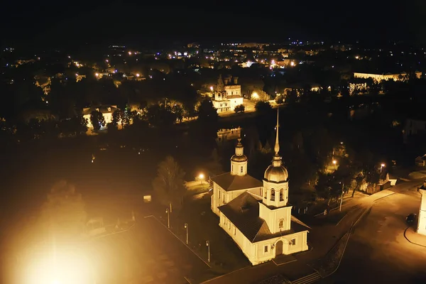 Interiér Kostela Noc Noc Pohled Uvnitř Katedrály Slavnostní Večer Kostele — Stock fotografie