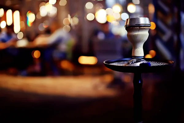 Hookah Background Blurry Interior Restaurant — Stock Photo, Image