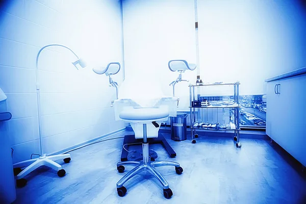 Gynäkologischer Stuhl Medizinisches Mobiliar Krankenhaus — Stockfoto