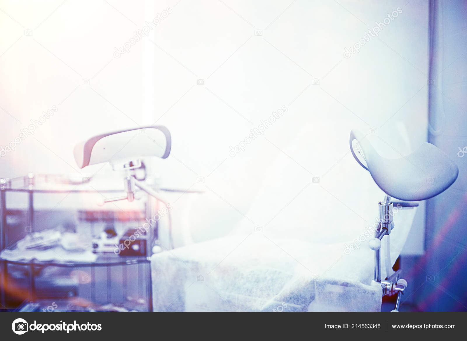 Gynecologic Chair Medical Furniture Hospital Stock Photo