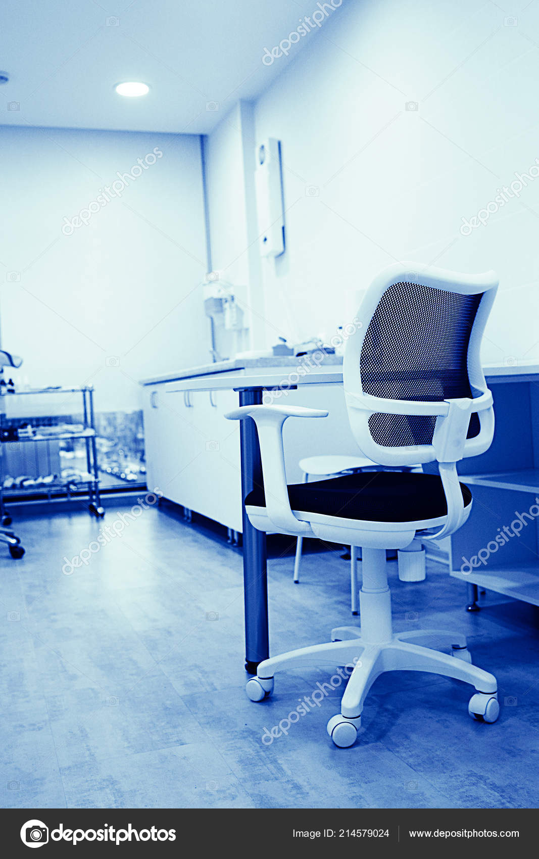 Modern Medical Clinic Bright Blurred Background Corridor