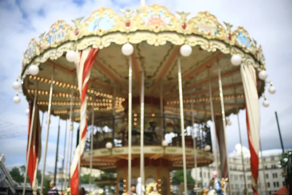 Spinnen Carousel Het Rode Plein Moskou — Stockfoto